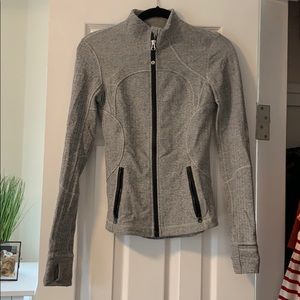 lululemon fitted zip up, houndstooth